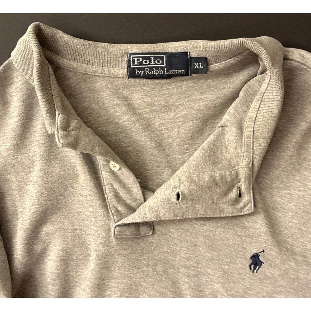 Polo Ralph Lauren Mens Long Sleeve Shirt - size XL, Gray, Buttoned